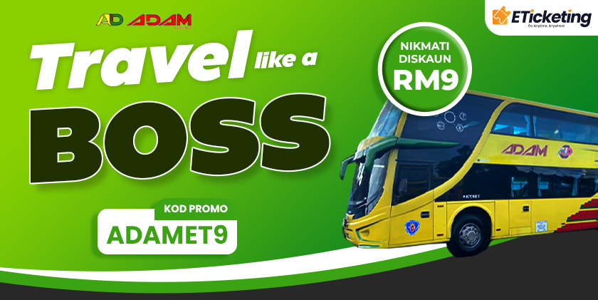 RM9 OFF Adam Express Bus Tickets